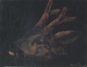 Henri Rousseau Head of Virginia Deer oil painting on canvas